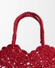 ASOS DESIGN ASOS DESIGN floral crochet grab handle tote bag in cherry red-Blue - 3