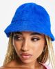ASOS DESIGN ASOS DESIGN fluffy bucket hat in cobalt blue - 1