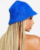 ASOS DESIGN ASOS DESIGN fluffy bucket hat in cobalt blue - 2