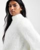 ASOS DESIGN ASOS DESIGN fluffy high neck extreme sleeve oversized sweater in cream-White - 2
