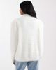 ASOS DESIGN ASOS DESIGN fluffy high neck extreme sleeve oversized sweater in cream-White - 4