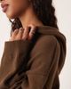 ASOS DESIGN ASOS DESIGN fluffy knit oversized hoodie in chocolate brown - part of a set - 2
