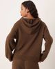 ASOS DESIGN ASOS DESIGN fluffy knit oversized hoodie in chocolate brown - part of a set - 4