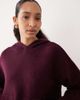 ASOS DESIGN ASOS DESIGN fluffy knit oversized hoodie in plum - part of a set-Red - 3