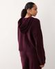 ASOS DESIGN ASOS DESIGN fluffy knit oversized hoodie in plum - part of a set-Red - 4