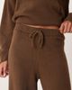 ASOS DESIGN ASOS DESIGN fluffy knit wide leg pants in chocolate brown - part of a set - 2