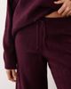 ASOS DESIGN ASOS DESIGN fluffy knit wide leg pants in plum - part of a set-Red - 2
