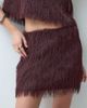 ASOS DESIGN ASOS DESIGN fluffy mini skirt in burgundy-RED - 2
