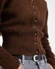 ASOS DESIGN ASOS DESIGN fluffy neat fit knit cardigan-Brown - 3