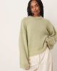 ASOS DESIGN ASOS DESIGN fluffy wide sleeve knit sweater in green - 1