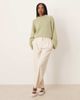 ASOS DESIGN ASOS DESIGN fluffy wide sleeve knit sweater in green - 2