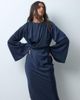 ASOS DESIGN ASOS DESIGN flute sleeve draped maxi dress in navy - 4