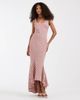 ASOS DESIGN ASOS DESIGN fluted hem maxi dress in red plaid - 1