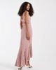ASOS DESIGN ASOS DESIGN fluted hem maxi dress in red plaid - 2
