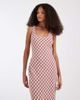 ASOS DESIGN ASOS DESIGN fluted hem maxi dress in red plaid - 3