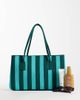 ASOS DESIGN ASOS DESIGN fly knit tote in blue & green stripes-Multi - 2
