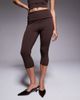 ASOS DESIGN ASOS DESIGN fold over capri pants in brown - part of a set - 2