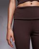 ASOS DESIGN ASOS DESIGN fold over capri pants in brown - part of a set - 3