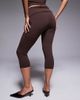 ASOS DESIGN ASOS DESIGN fold over capri pants in brown - part of a set - 4