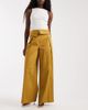 ASOS DESIGN ASOS DESIGN fold over waist pants in dried tobacco-Brown - 1
