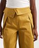 ASOS DESIGN ASOS DESIGN fold over waist pants in dried tobacco-Brown - 4