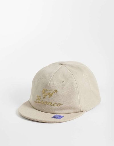 ASOS DESIGN ASOS DESIGN ford bronco baseball cap with short peak in brown