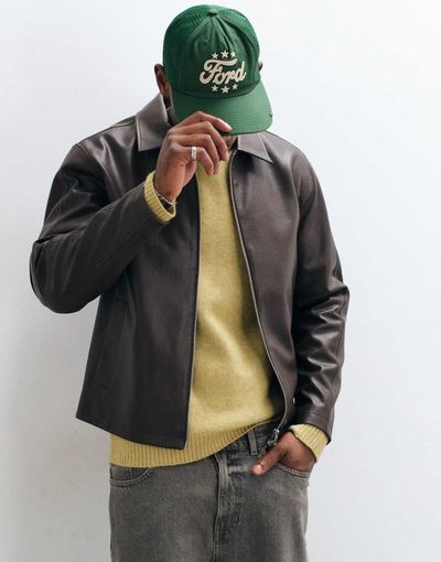 ASOS DESIGN ASOS DESIGN ford trucker cap in green