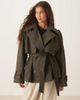 ASOS DESIGN ASOS DESIGN formal belted trench coat in heritage mini plaid-Brown - 1