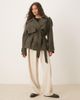 ASOS DESIGN ASOS DESIGN formal belted trench coat in heritage mini plaid-Brown - 2