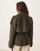ASOS DESIGN ASOS DESIGN formal belted trench coat in heritage mini plaid-Brown - 3