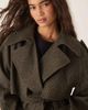 ASOS DESIGN ASOS DESIGN formal belted trench coat in heritage mini plaid-Brown - 4