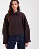 ASOS DESIGN ASOS DESIGN formal top collar cropped jacket in chocolate-Brown - 1