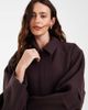 ASOS DESIGN ASOS DESIGN formal top collar cropped jacket in chocolate-Brown - 3