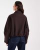 ASOS DESIGN ASOS DESIGN formal top collar cropped jacket in chocolate-Brown - 4