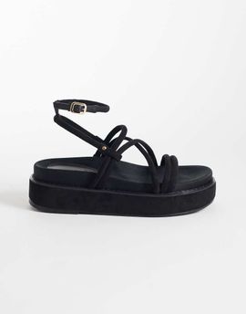 ASOS DESIGN ASOS DESIGN Fortitude strappy flatform sandals in black