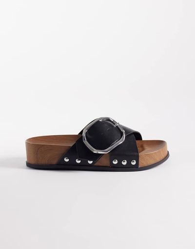 ASOS DESIGN ASOS DESIGN Foster clog mule sandals in black