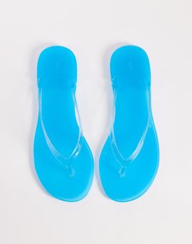 ASOS DESIGN ASOS DESIGN Foxton jelly flip flops in blue