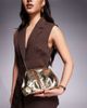 ASOS DESIGN ASOS DESIGN frame clutch purse with detachable crossbody strap in gold tone - 2