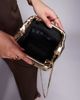 ASOS DESIGN ASOS DESIGN frame clutch purse with detachable crossbody strap in gold tone - 4