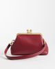 ASOS DESIGN ASOS DESIGN frame shoulder pouch bag with detachable strap in burgundy-Purple - 1