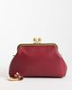 ASOS DESIGN ASOS DESIGN frame shoulder pouch bag with detachable strap in burgundy-Purple - 2