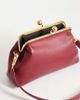 ASOS DESIGN ASOS DESIGN frame shoulder pouch bag with detachable strap in burgundy-Purple - 3