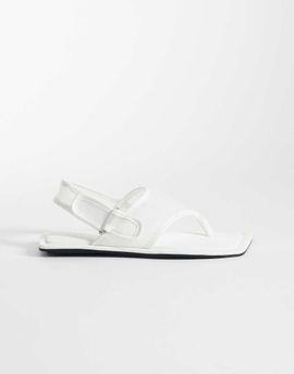 ASOS DESIGN ASOS DESIGN Francine mesh sling back sandals in white