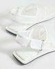 ASOS DESIGN ASOS DESIGN Francine mesh sling back sandals in white - 3