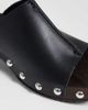 ASOS DESIGN ASOS DESIGN Franco premium mule sandal clogs in black leather - 3