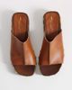 ASOS DESIGN ASOS DESIGN Franco premium mule sandal clogs in tan leather-Brown - 2