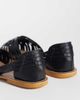 ASOS DESIGN ASOS DESIGN Fray leather woven flat sandals in black - 4