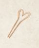 ASOS DESIGN ASOS DESIGN french hair pin with heart detail in gold tone - 1