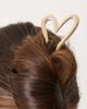 ASOS DESIGN ASOS DESIGN french hair pin with heart detail in gold tone - 3