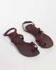 ASOS DESIGN ASOS DESIGN Friction sandals in burgundy real suede-Red - 2